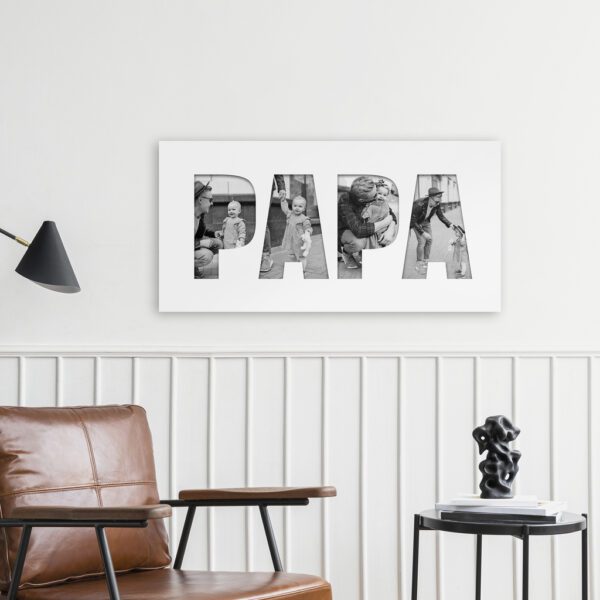 Bastidor Collage PAPA 30x60