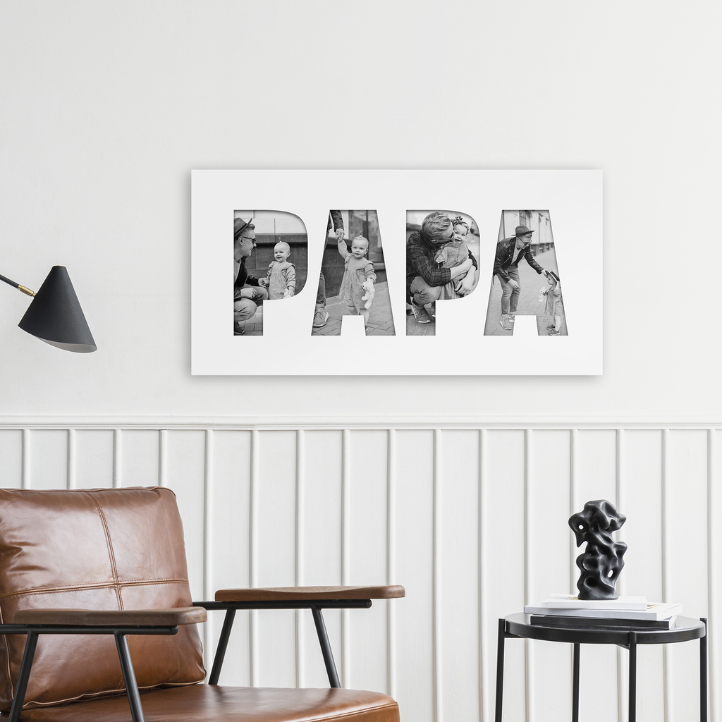 Bastidor Collage PAPA 30x60